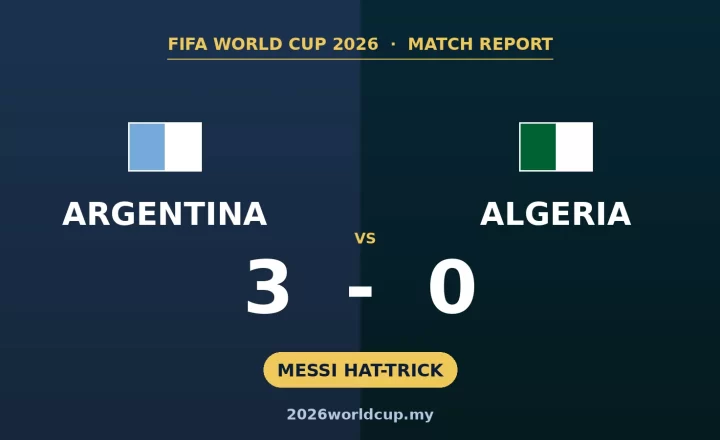 Hat-trick Messi! Argentina Belasah Algeria 3-0, Samai Rekod Gol Piala Dunia Klose
