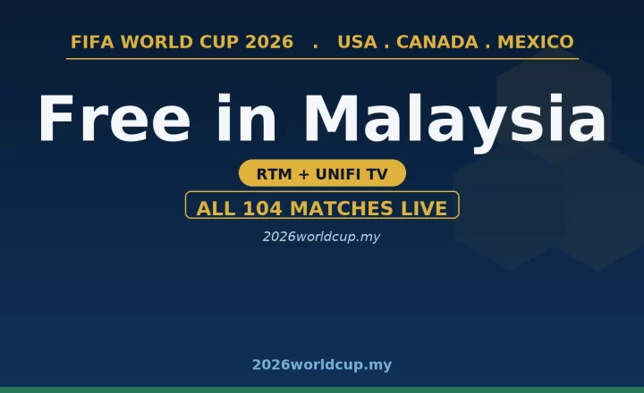 大马免费看2026世界杯:RTM+Unifi TV全部104场直播完整攻略(大马时间)
