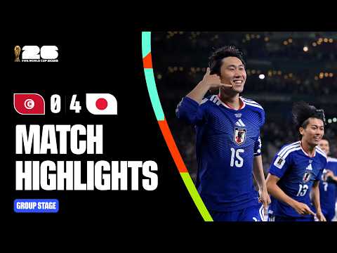 Highlights | Tunisia 0-4 Japan | FIFA World Cup 2026™