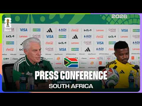 South Africa On Playing Mexico | Hugo Broos & Teboho Mokoena Speak